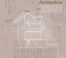 别墅建筑城市建筑别墅设计图矢量图片