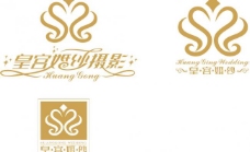 皇宫婚纱摄影logo名片图片