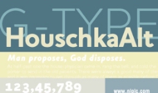 HouschkaAlt系列字体下载