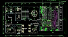 证券大厅CAD平面图图片
