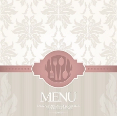 潮流素材欧式花纹欧式菜单封面设计图片
