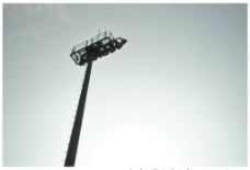 体育中心体育设施广州大学城体育中心足球场射灯图片