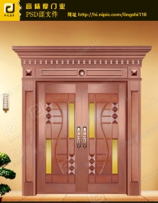 铜门（门为合层图）图片