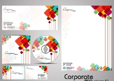 七彩方块企业画册封面设计图片