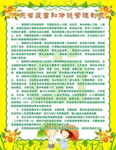 广东省疫苗 冷链管理制度图片