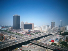 鸟瞰北京北京城市交通鸟瞰图图片