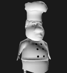 3D卡通模型卡通厨师3d模型图片