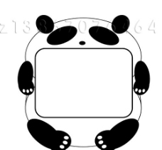 失量卡通矢量熊猫电视台图片