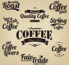 第一怀旧咖啡标签贴纸图片