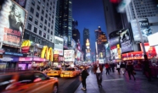 美国纽约都市街头夜景摄影照片图片