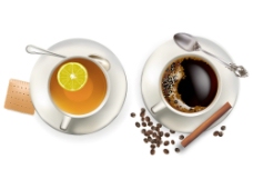 健康饮食咖啡茶水饼干图片
