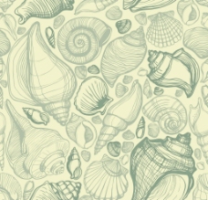 手绘海洋生物背景图片