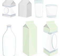 牛奶瓶 牛奶盒图片