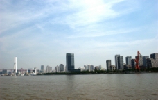 上江黄浦江上的卢浦大桥图片