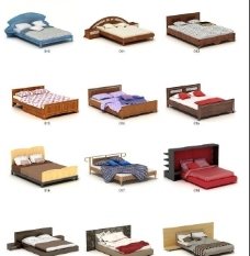 其他设计现代床木床家具图片