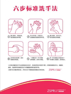 公司文化6步标准洗手方法图片