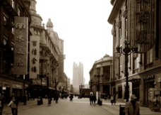 古老的商业街（非高清）图片