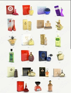 水产品23个产品级香水模型图片