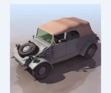 普吉3d军用吉普车模型图片