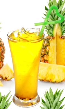 实物饮料菠萝汁图片