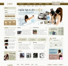 韩国菜网页模版图片