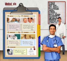 医疗英文网页模板设计